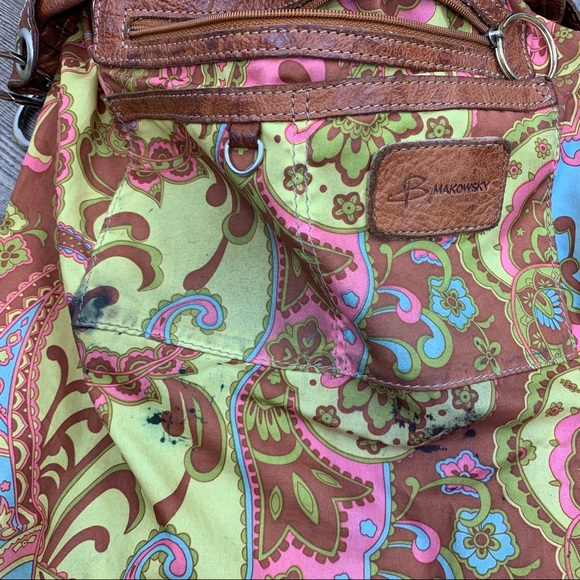 B Makowsky Genuine Leather Shoulder Bag - Picture 8 of 12